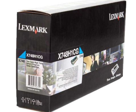 Lexmark X748H1CG - Yüksek Kapasiteli Mavi Toner